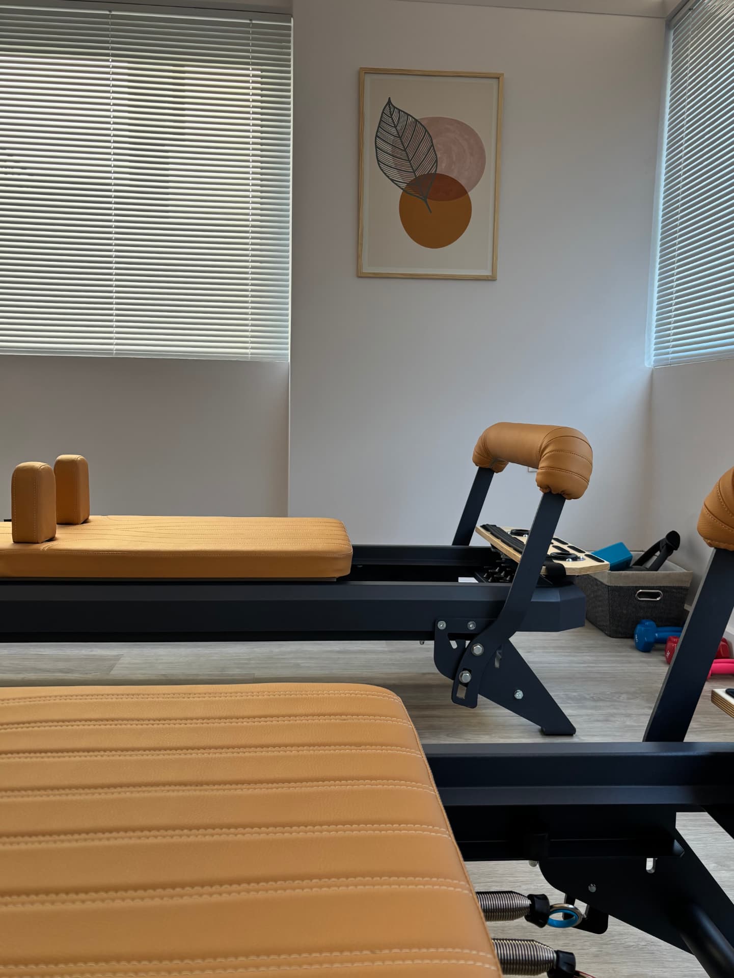 Reformers Talma 62 σε φωτεινή αίθουσα Clinical Pilates