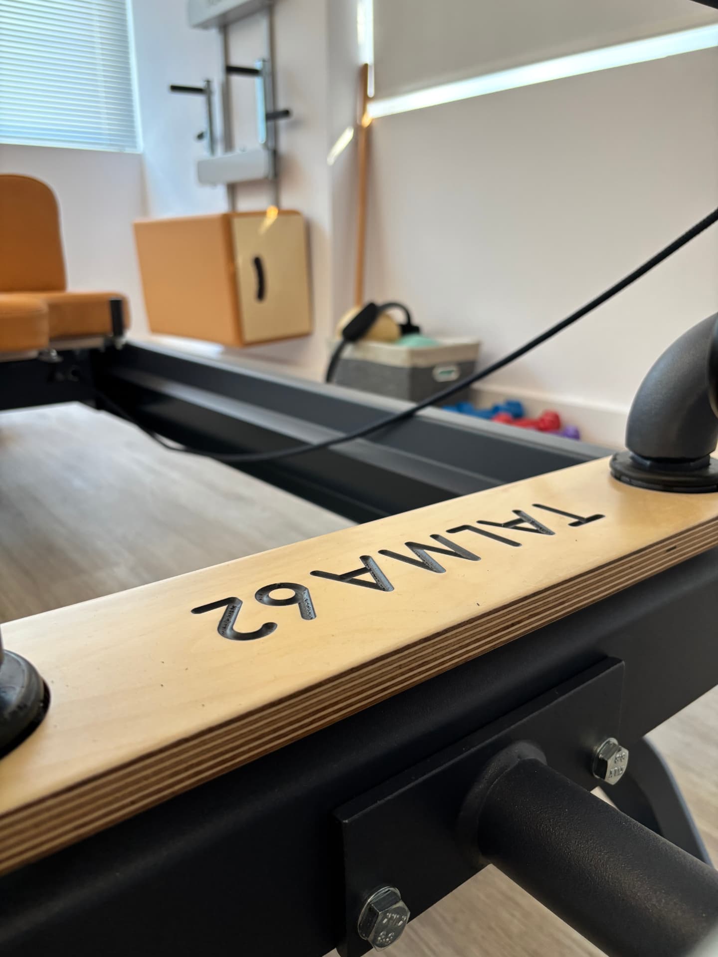 Λεπτομέρεια reformer Talma 62 στο Clinical Pilates Hall